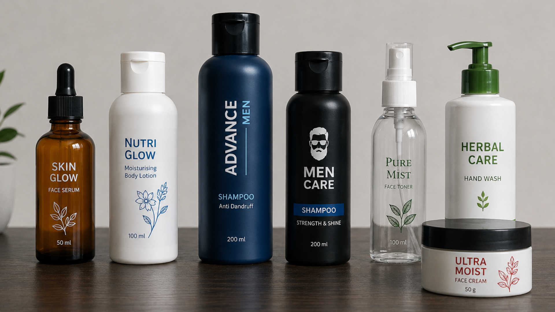 Direct bottle printing for skincare and personal care products