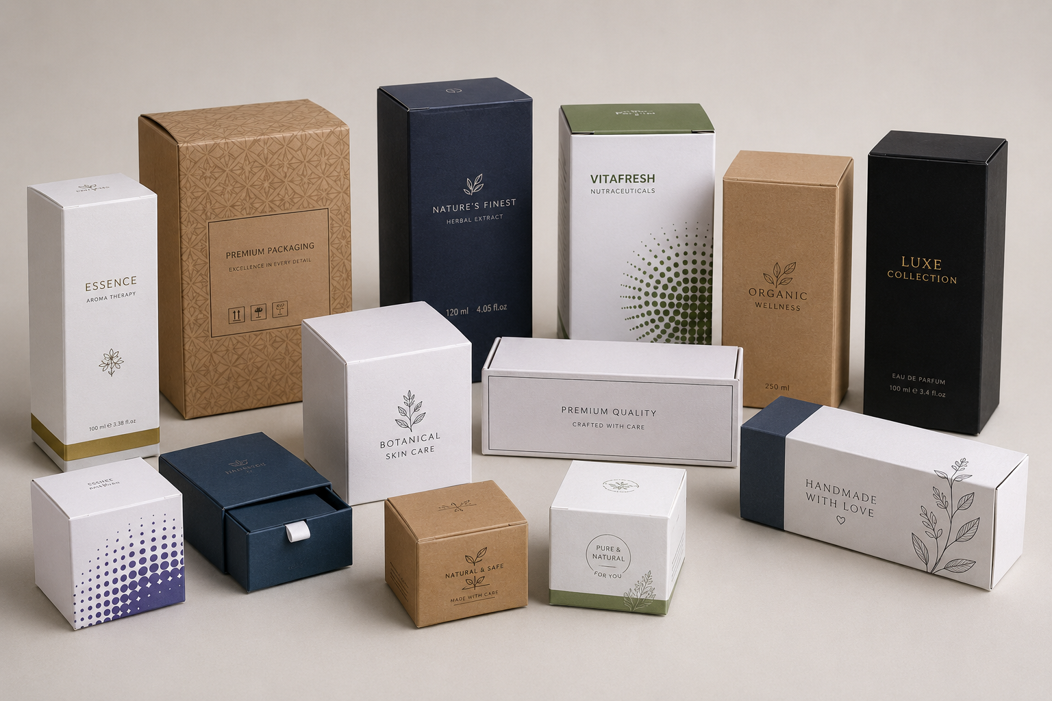 Premium Folding Cartons and premium packaging samples